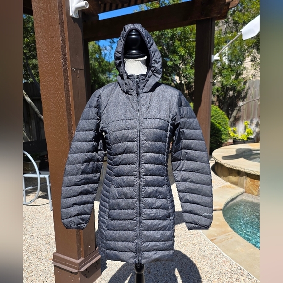Eddie Bauer Women's Astoria Hooded Down Parka Gray Puffer Coat S - Picture 11 of 14